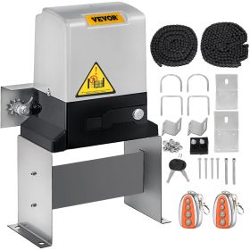 VEVOR Automatic Sliding Gate Opener 1400LBS with 2 Remote Controls, Gate Operator Hardware Kit for Security, Move Speed 40ft Per Min