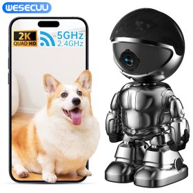 Smart Robot Camera 3MP IP Camera WIFI Robert Network CCTV HD Baby Monitor Remote Control Home Security Camera (Option: Silver-1pc)