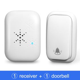Awapow Self Powered Waterproof Wireless Doorbell Smart Home Without Battery Doorbell With Ringtone 150M Remote Receiver Bell (Plug Type: US plug, Color: 1doorbell 1receiver)