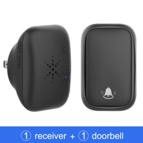 Awapow Self Powered Waterproof Wireless Doorbell Smart Home Without Battery Doorbell With Ringtone 150M Remote Receiver Bell (Plug Type: US plug, Color: 1doorbell 1receiver1)