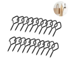 Wall Organizer Storage Hooks for Home Bathroom Kitchen Garage (Color: Black, Type: Hook)